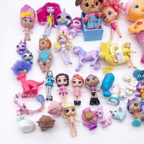 Doll Mini Figures Girls Toy Box Lot 30+ pieces Tiny Tukkins Baby Alive Unicorn - Picture 11 of 15
